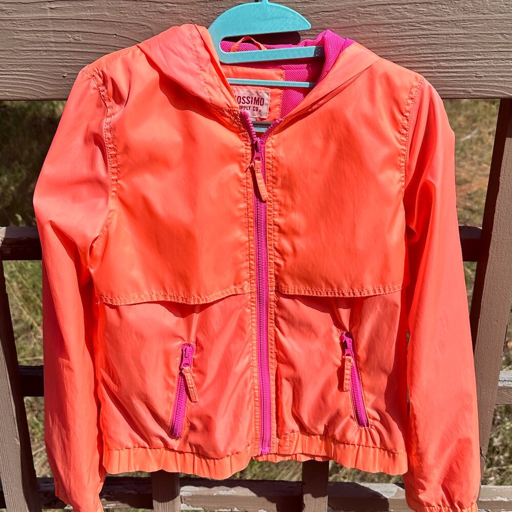 NWOT Vintage Mossimo Supply Co. Neon Windbreaker/Rain Jacket